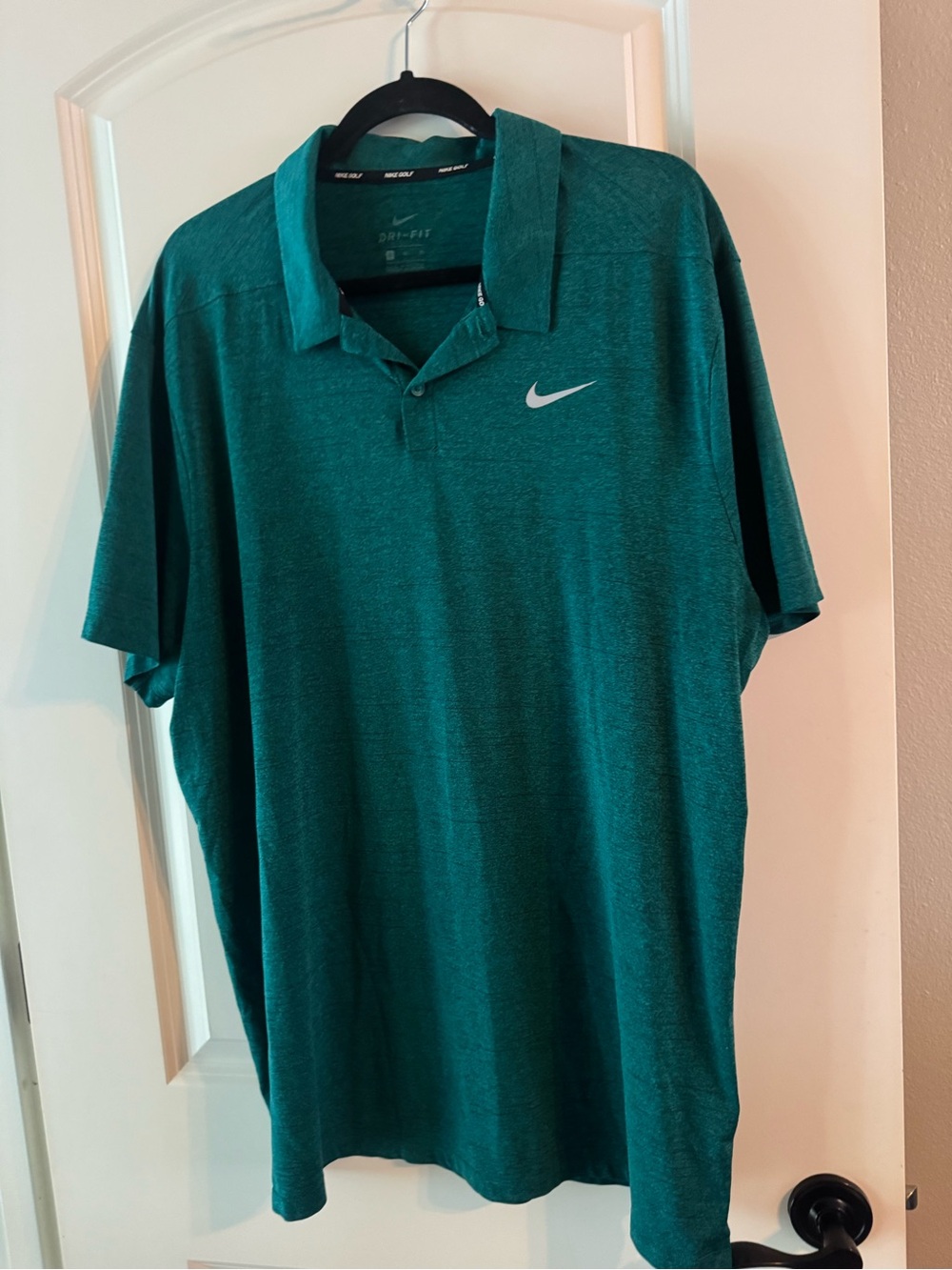 Nike Men's Green Dri-FIT Polo Golf Shirt
